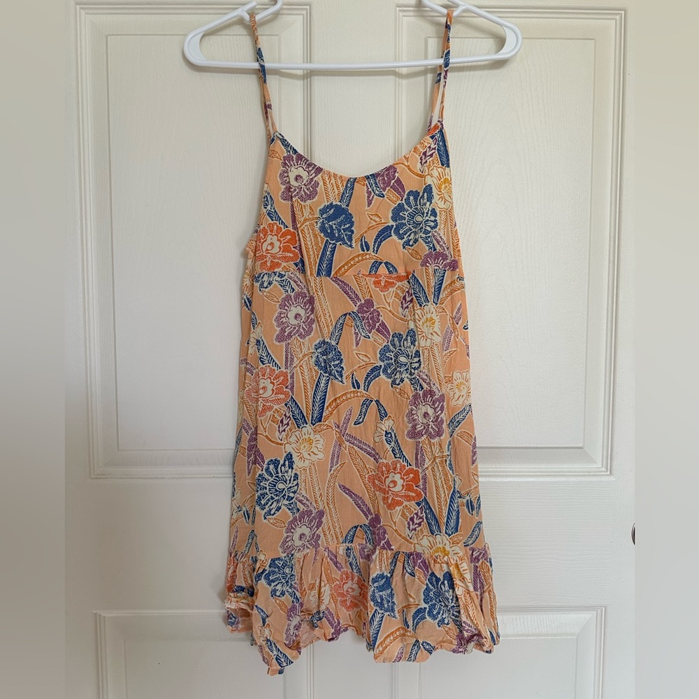 Urban Outfitters Tropical Floral Beach Flowy Mini Dress